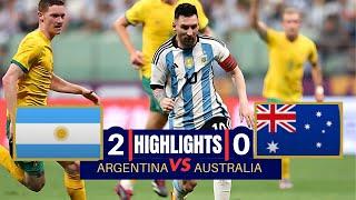 Argentina vs. Australia | International Friendly  2023 | Full Match Highlights | HD 1080P