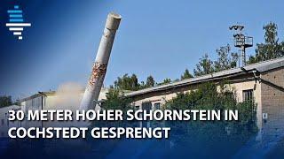 30 Meter hoher Schornstein in Cochstedt gesprengt