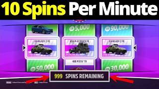 The *FASTEST* Way To Farm SUPER WHEELSPINS In Forza Horizon 5!