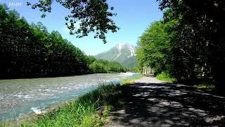 Peaceful Crystal Clear Flat River Sound, Beautiful Birdsong, Cozy Place to Relax