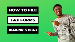 How To File 1040-NR & 8843 - Tax Accountable