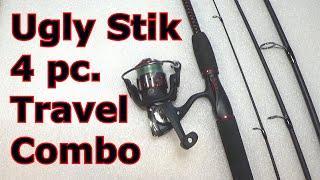 Ugly Stik GX2 4 Piece Travel Spinning Combo