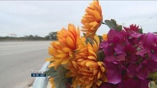 Roadside memorial along 290 taken down