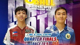 JOHANN CHUA VS AJ MANAS QUARTER FINAL 9 BALLS OPEN BAKBAKAN SA PASSI