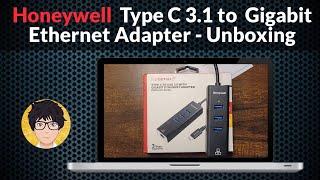 Honeywell  Type C 3 1 to Gigabit Ethernet Adapter Unboxing | USB to LAN | usb type-c to gigabit lan