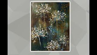 EASY & SIMPLE  ABSTRACT PAINTING FOR BEGINNERS /FLORAL/ACRLYIC PAINTING/Mariarthome