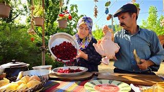 Albaloo Polo- Cherry Pilaf With Fragrant Rural Rice and Rural style Grandma Recipes | Rural Affairs