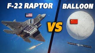 Real Audio | F-22 Raptor Vs Chinese Spy Balloon | Digital Combat Simulator | DCS |