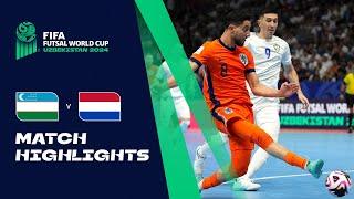 HIGHLIGHTS: Uzbekistan v Netherlands | FIFA Futsal World Cup Uzbekistan 2024