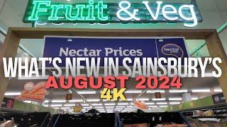 What's New in Sainsbury's Supermarket - August 2024 [4K]