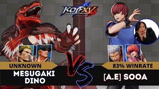 KOFXV️ MESUGAKI DINO (Clark/Dino/Yamazaki) vs A.E SOOA  (Chris/O.Yashiro/Shermie)️Replay Match