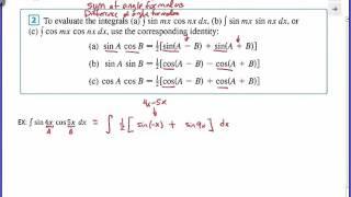 Calculus 2 - 7.2 Trigonometric Integration (Lecture Part 3 of 3)