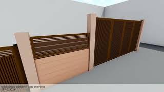 Modern gate design for bifold gate