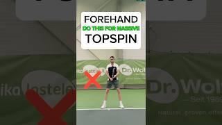 Small Adjustment for Massive Forehand Topspin. #tennis #tennisforehand #forehand #tennisshorts