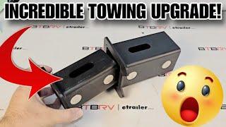 AWESOME NEW TOWING INVENTION!  The NEXT  BTBRV PRODUCT! Reducer Adapter