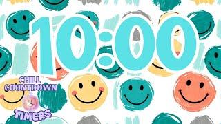 10 minute smiley face study timer with relaxing music, Classroom, home timer