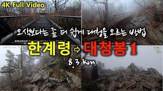 설악산 풀영상 | 한계령~대청봉 코스 1 | 한계령 휴게소 ⇨ 한계령 삼거리 | 2.3km (2편도 보십시오^^)