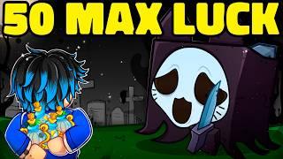 Using 50 MAX LUCK for First SHINY GHOSTFACE CAT on Pets Go Halloween Update