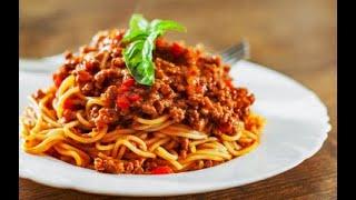 SPAGHETTI WITH BOLOGNEOSE SAUCE!