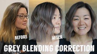 Hair Transformations with Lauryn: Grey Blending on Yellow Hair and Permanent Color Ep. 221