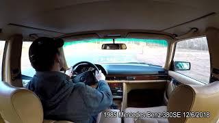 1985 Mercedes Benz 380SE driving 12/6/2018