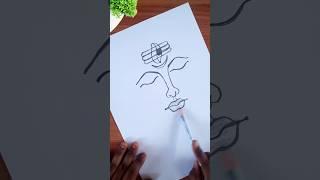 Lord Shiva drawing for beginners By Devi Arts #short #youtubeshorts #shortsfeed