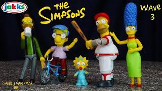 SIMPSONS JAKKS PACIFIC WAVE 3 Full Review | Marge, Maggie, Milhouse, Lenny & Homer