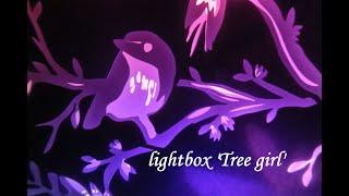 lightbox 'Tree girl' - dutchpapergirl