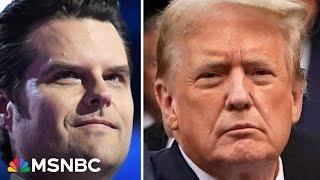 Trump 'all in' on Gaetz and urging GOP senators to back him