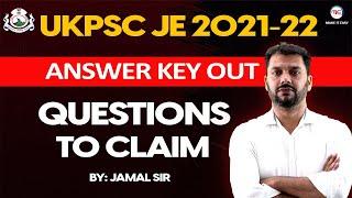 UKPSC JE Answer Key Out | Questions to claim | By Rahul Sir