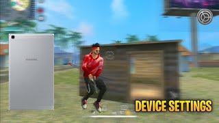 SECRET SETTINGS SAMSUNG TAB A  SETTINGS ️ HUD + SENSI + DPI [FREE FIRE HIGHLIGHTS] 