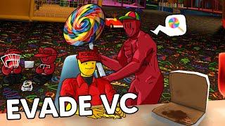 TROLLING AS C00LKIDD IN EVADE VC | Roblox Evade VC Funny Moments