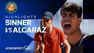 Jannik Sinner vs Carlos Alcaraz | Semi-Final | French Open 2024 Extended Highlights 