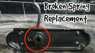 How To Replace A Broken Door Handle Spring.