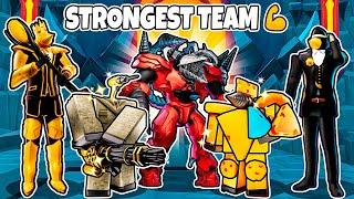 STRONGEST DRILL TEAM In Toilet Tower Defense