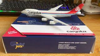 Gemini Jets 1:400 scale Cargolux 747-8R7F (Interactive Series) [HD]