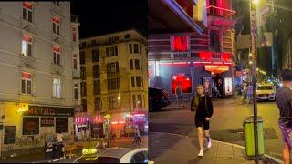 Frankfurt Germany Nightlife  Red Light District  Nightclubs  Walking Full Tour