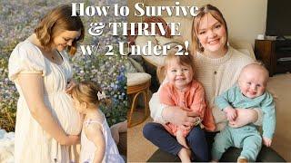 Tips & Advice for Two Under 2 / 1-2 Kid Transition + Sharing My Experience| 2 Under 2 Survival Guide