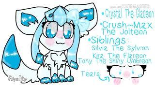 Crystal the Glaceon and Max the Jolteon (My art) ((dis pls))