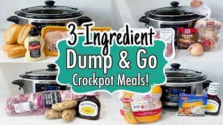 6 EASY Dump & Go Crockpot Dinners | Super Simple 3-Ingredient Slow Cooker Recipes | Julia Pacheco