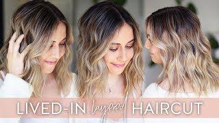 Lived-in Layered Haircut Tutorial with Dry Cutting Techniques | Modern Shag Haircut 2019