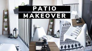 Rental Apartment Balcony Makeover| IKEA Patio Makeover