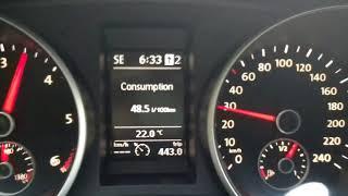 VW Golf 6 Variant 1.6TDI 105hp  acceleration 0-100km/h ( without dpf)