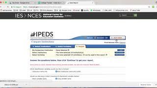 TCI Tutorial  How to Fill in College Tracker with IPEDS