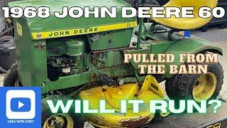 1968 John Deere Model 60 Lawn Tractor Revival - Will it Run???