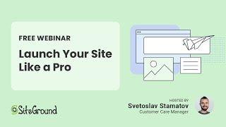 Launch Your Site Like a Pro | Beginner's Guide/Webinar