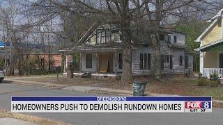 Greensboro homeowners push to demolish rundown homes