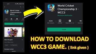 How to download WCC3 game | WCC3 apk link | World Cricket Championship 3 pre register