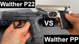 Walther P22 VS Walther PP - Welche besser zum Führen geeignet ?