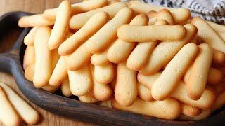 Cat tongue cookies. Light, weightless, delicious cookies. Simple cookie recipe.